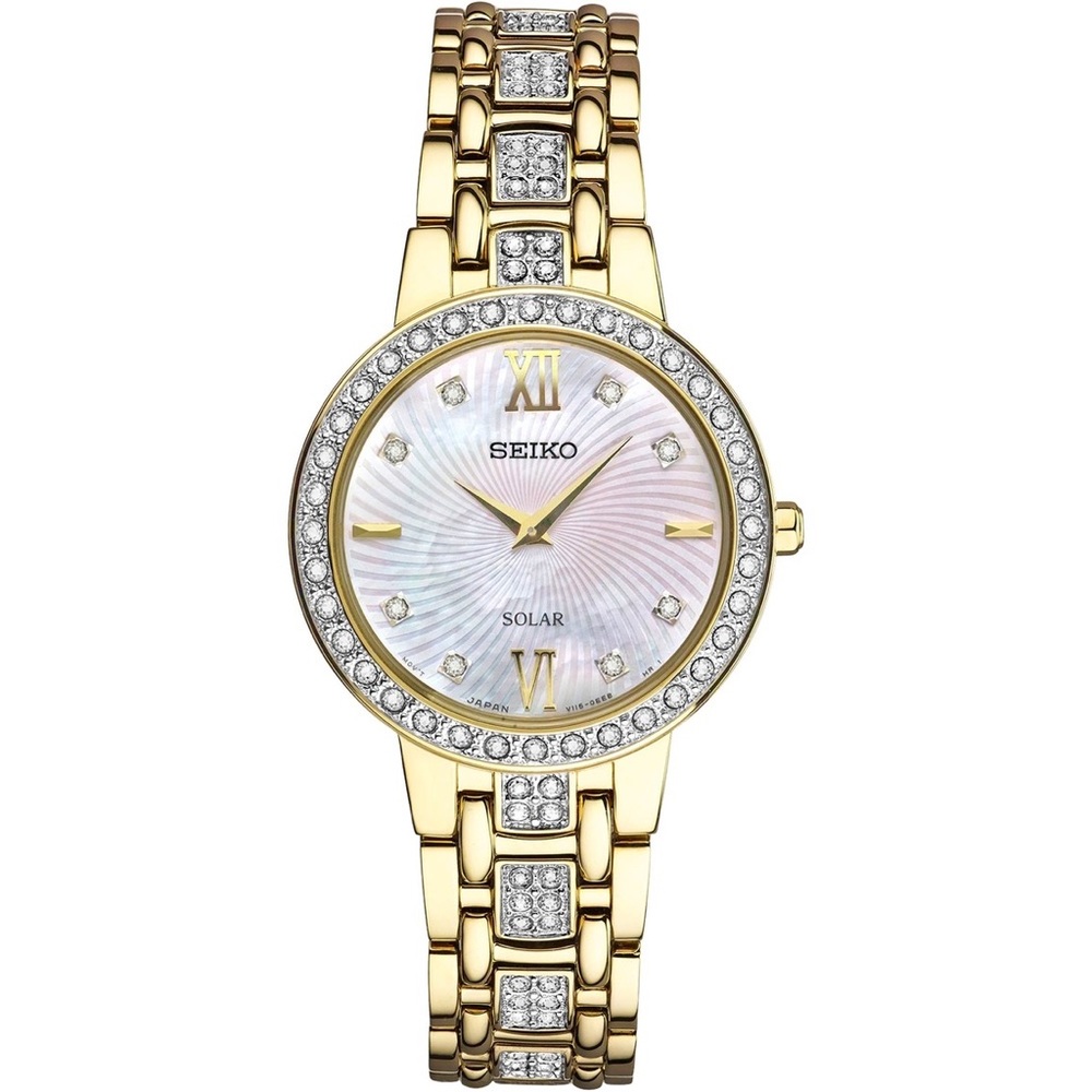 Women's SUP364 Seiko Gold watch with Swarovski crystals